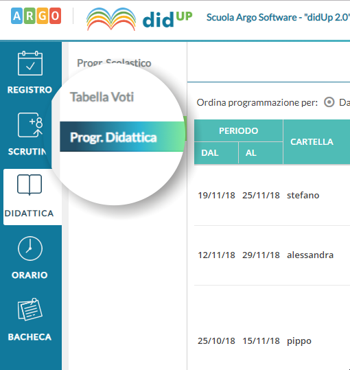 Programmazione didattica. Adesso su didUP!