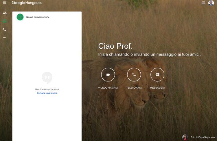 Lezione in streaming con Google Hangouts e Argo DidUp