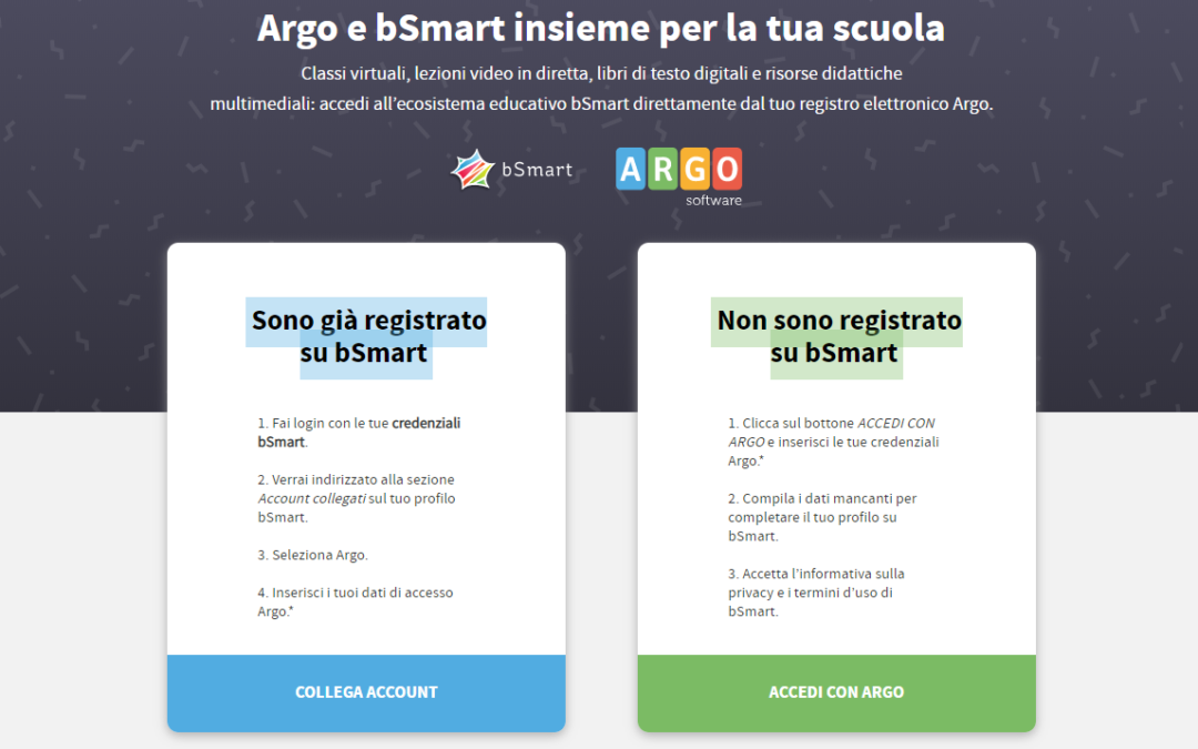 Come faccio a registrarmi su bSmart tramite il mio account Argo?